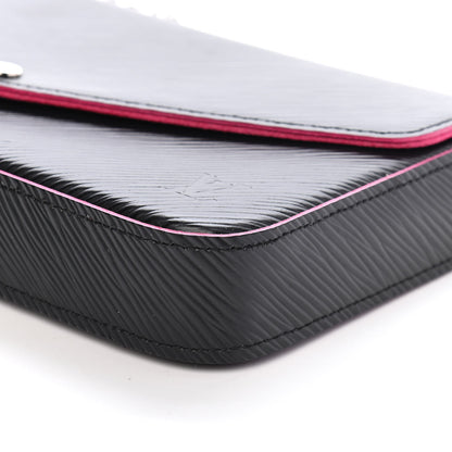 Louis Vuitton Epi Pochette Felicie Black Hot Pink 9 of 9