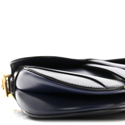 Christian Dior Calfskin Mini Saddle Bag Blue 8 of 9