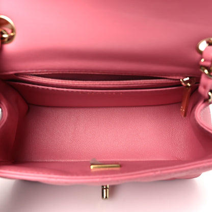 Chanel Lambskin Quilted Mini Square Flap Pink 5 of 10