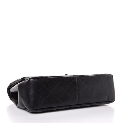 Chanel Lambskin Quilted Jumbo Double Flap Black 4 of 7