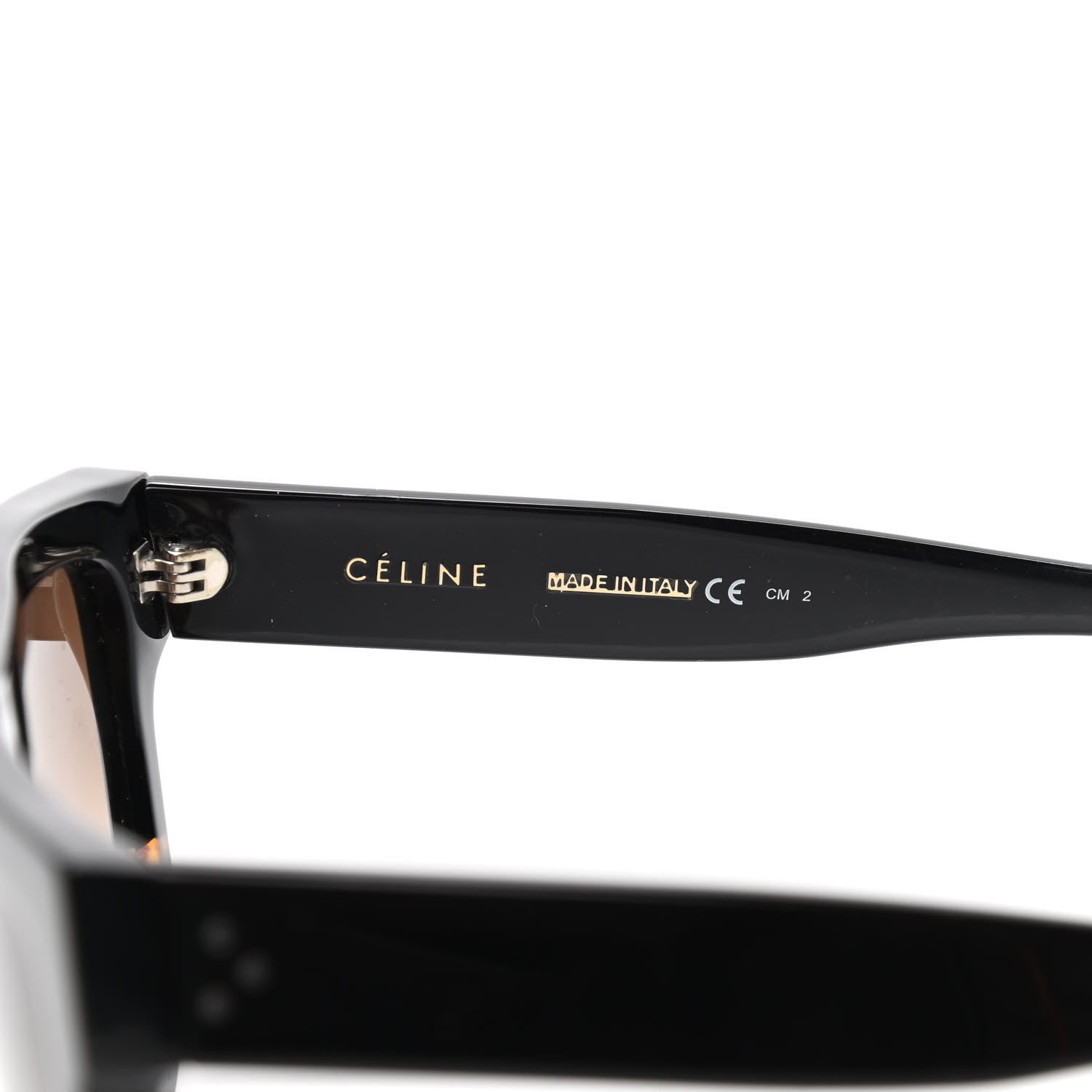 Celine Shadow Sunglasses CL 41026/S Black Havana 4 of 5