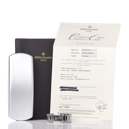 Patek Philippe Stainless Steel Diamond 25mm Twenty-4 Quartz Watch Eternal Gray 4910/010 8 of 8