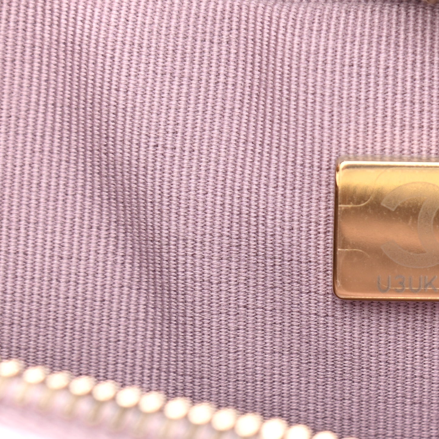 Iridescent Caviar Quilted Mini My Perfect Camera Case Pink