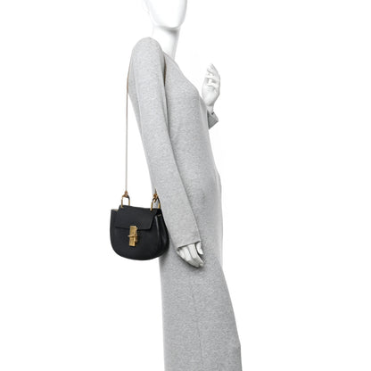 Chloe Grained Lambskin Mini Drew Shoulder Bag Black 2 of 12