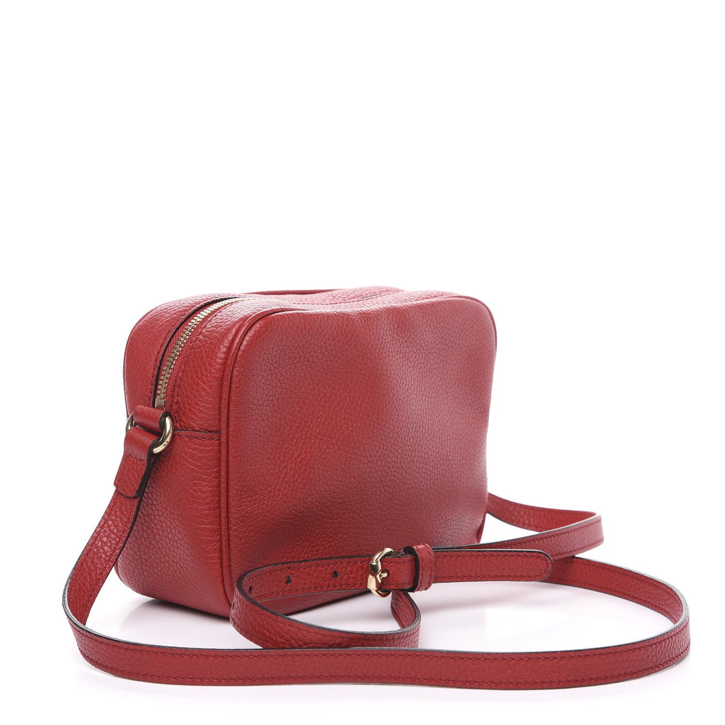 Pebbled Calfskin Small Soho Disco Bag Tabasco Red