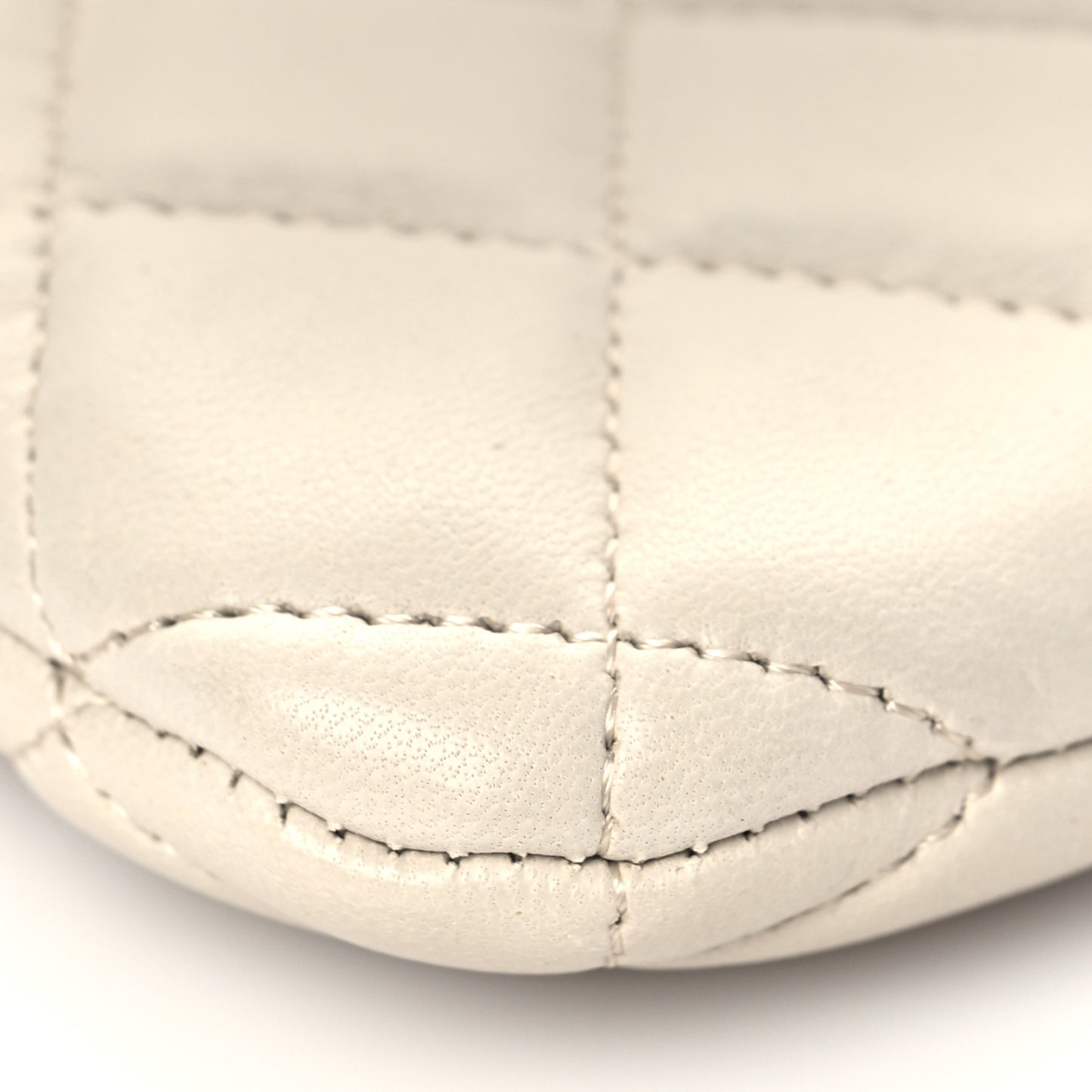 Lambskin Quilted Phone Case Grey