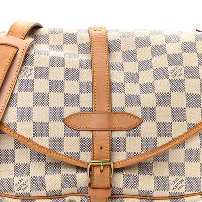 Louis Vuitton Damier Azur Saumur MM 7 of 10