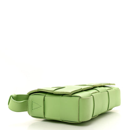 Bottega Veneta Lambskin Maxi Intrecciato Cassette Crossbody Bag Pistachio 4 of 10