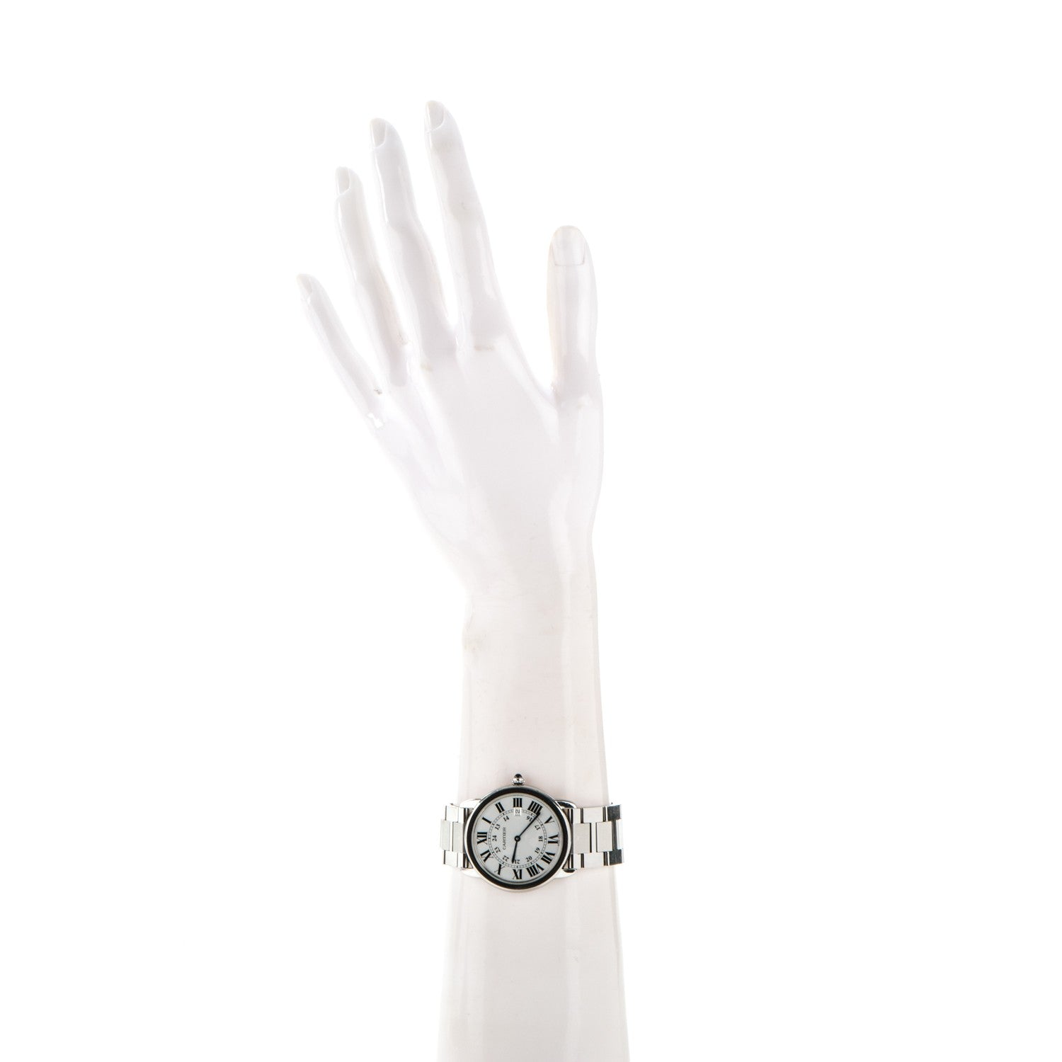 Cartier Stainless Steel 36mm Ronde Solo Quartz Watch 2 of 8