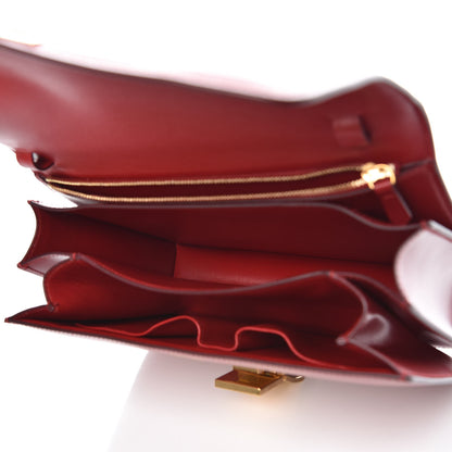 Celine Box Calfskin Medium Classic Box Flap Bag Red 5 of 8