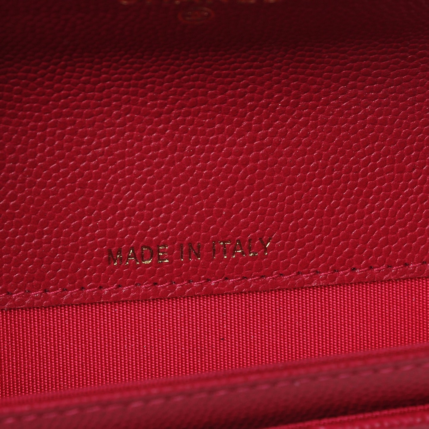 Caviar Quilted Boy Card Holder Wallet Fuchsia
