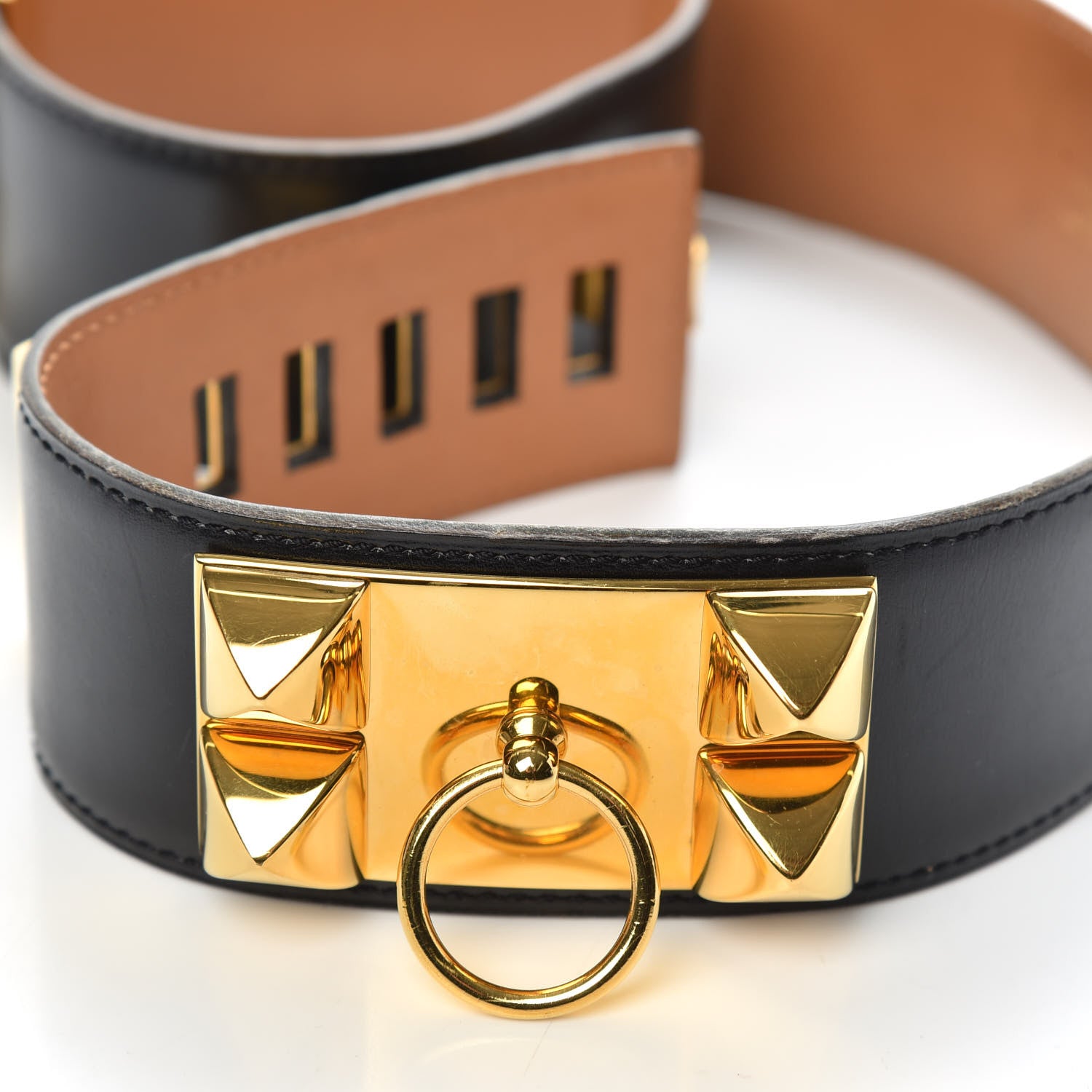 Hermes Box Collier De Chien CDC Belt 65 Black 5 of 5