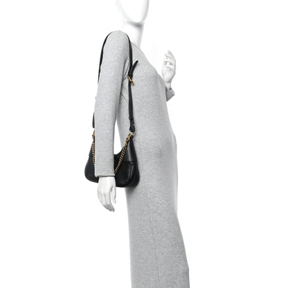 Gucci Goatskin Small Aphrodite Shoulder Bag Black 2 of 10