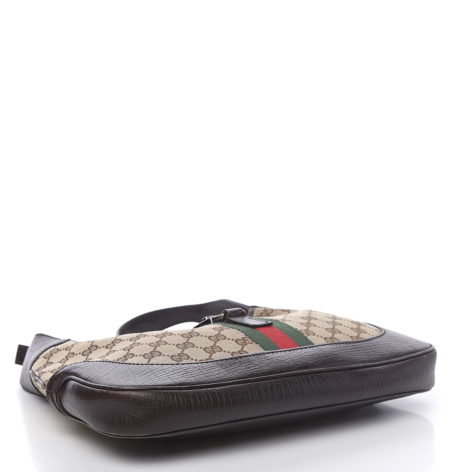 Gucci Monogram Web Jackie O Hobo Dark Brown 4 of 15