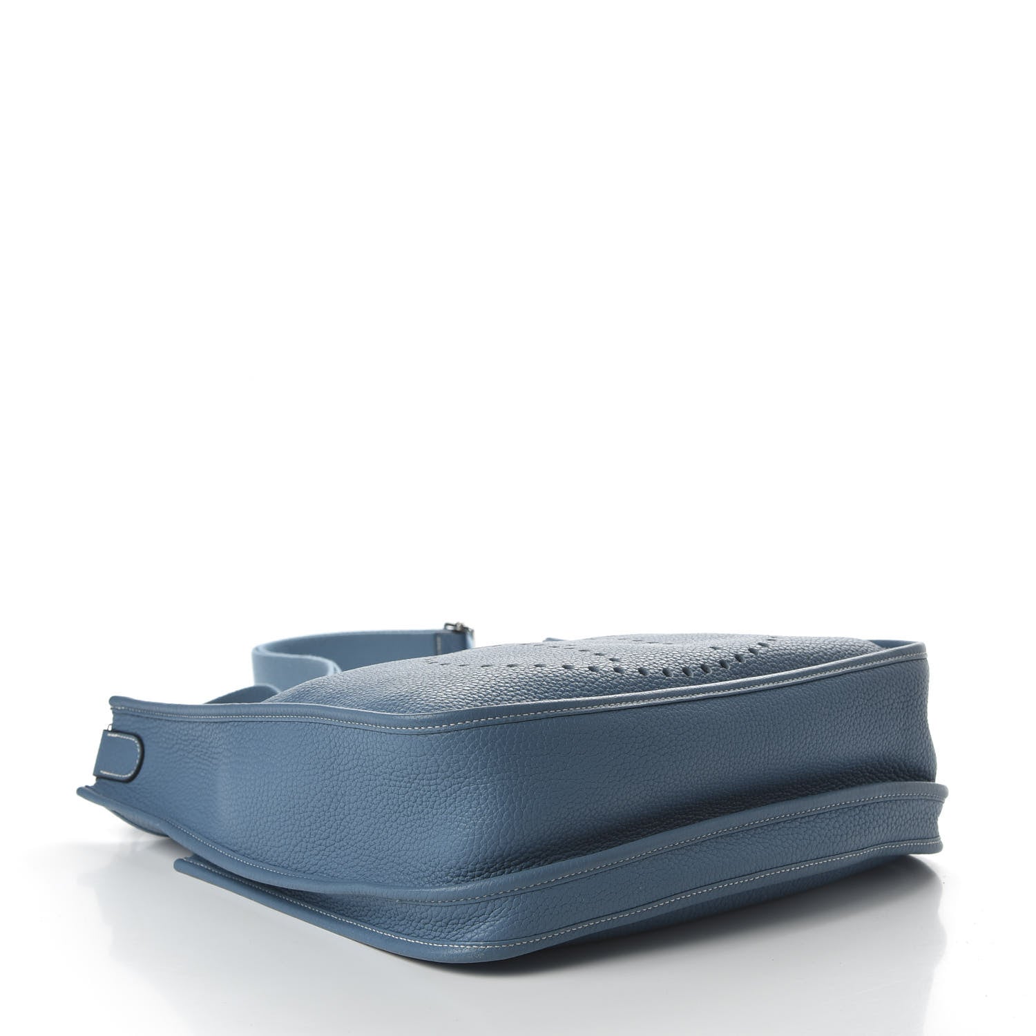 Hermes Taurillon Clemence Evelyne III GM Blue Jean 4 of 9