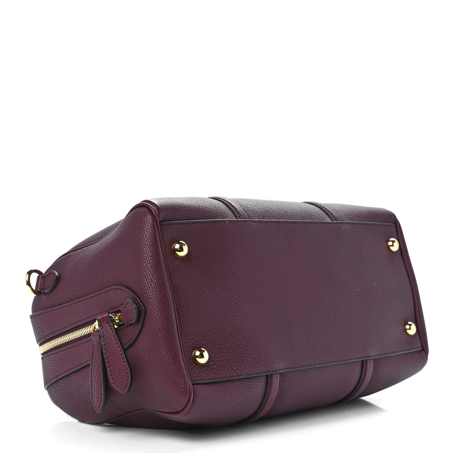 Burberry Derby Calfskin Medium Alchester Bowling Bag Mahogany Red 4 of 12