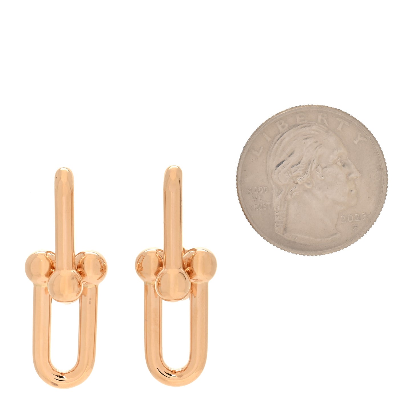 18K Rose Gold Large HardWear Link Earrings