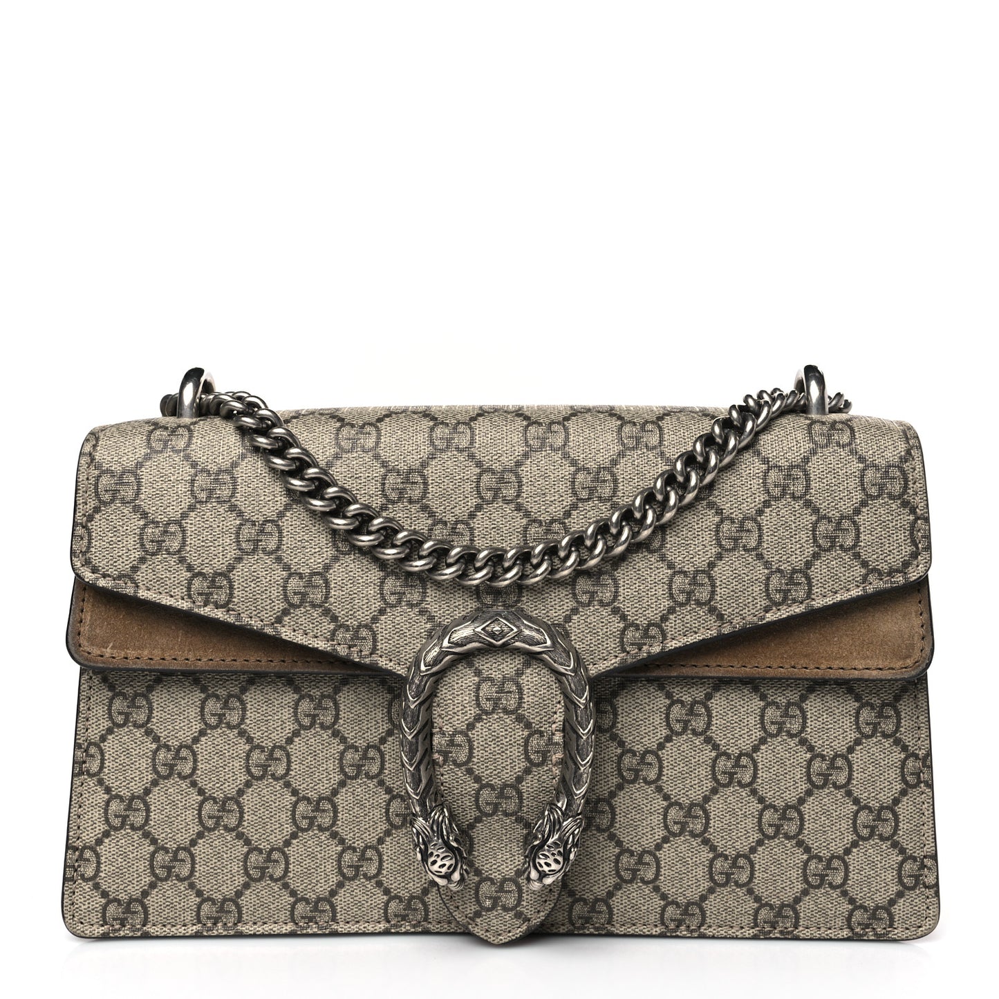 GG Supreme Monogram Small Dionysus Shoulder Bag Taupe