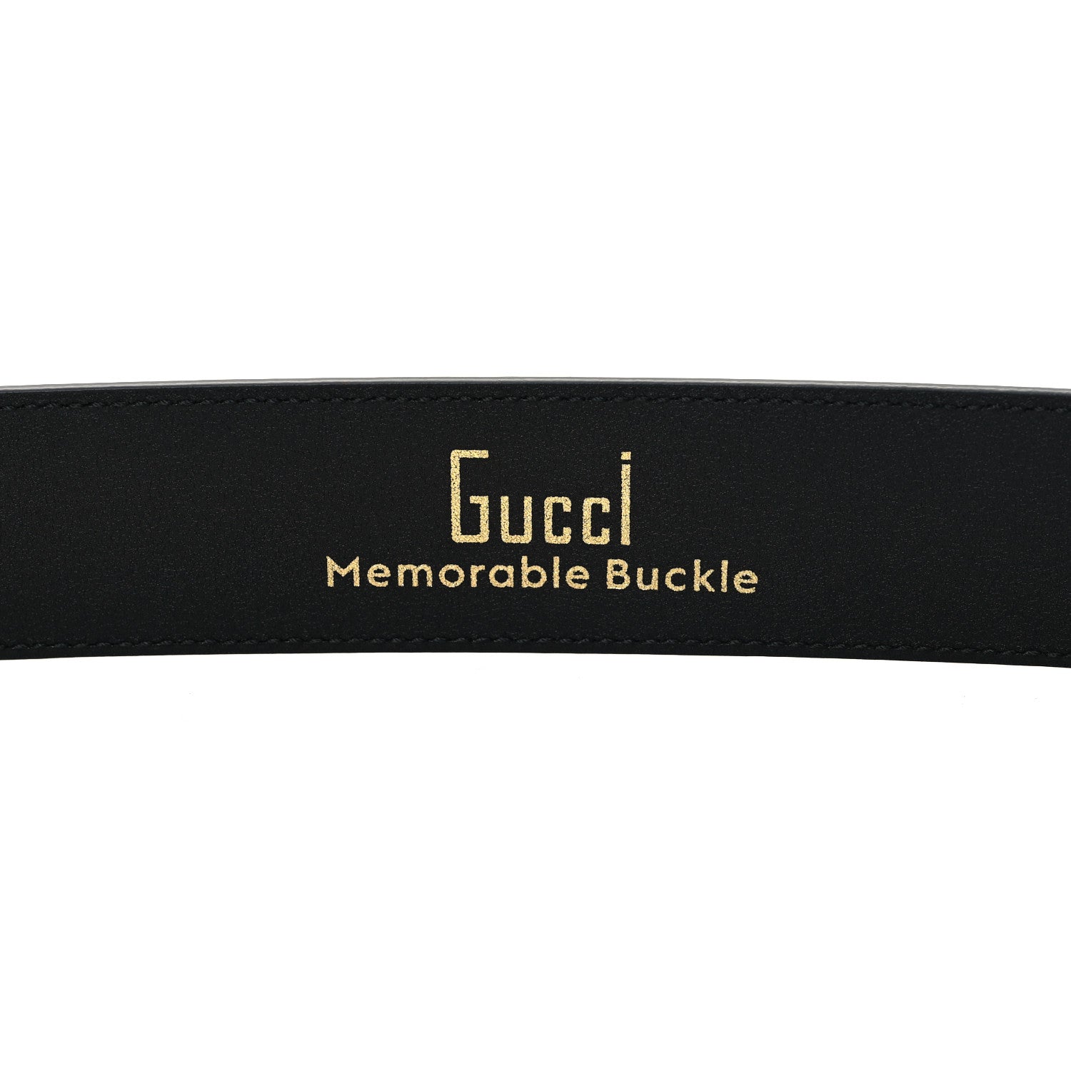 Gucci Textured Dollar Calfskin Criss-Cross Double G Memorable Buckle 40mm Belt 85 34 Black 5 of 5
