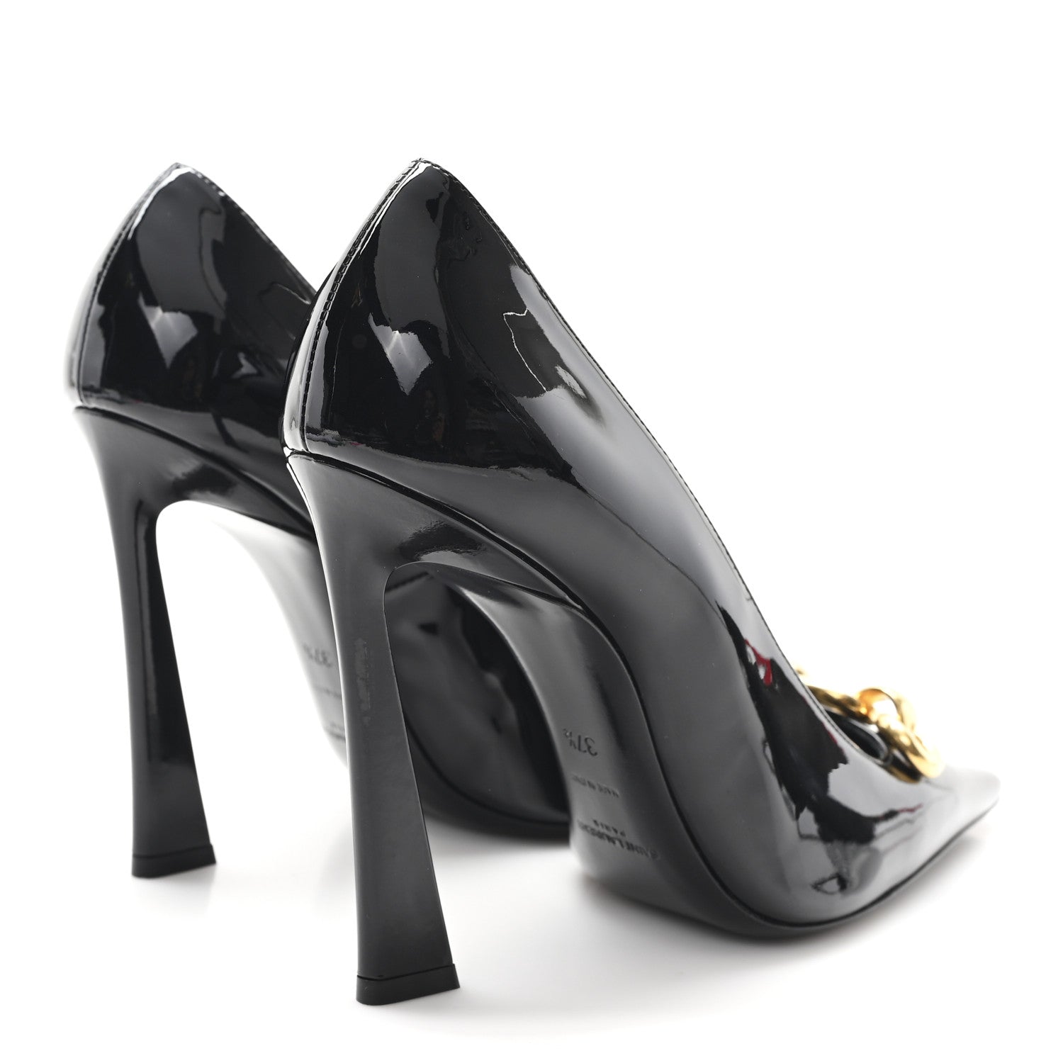 Saint Laurent Patent Silvana 110mm Pumps 37.5 Black 5 of 10