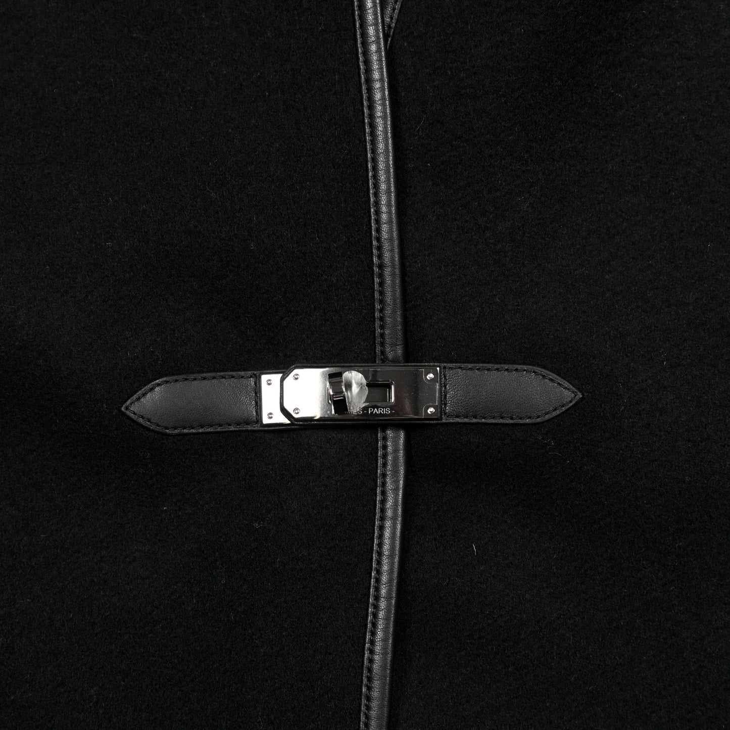 Cashmere Lambskin Kelly Poncho Black