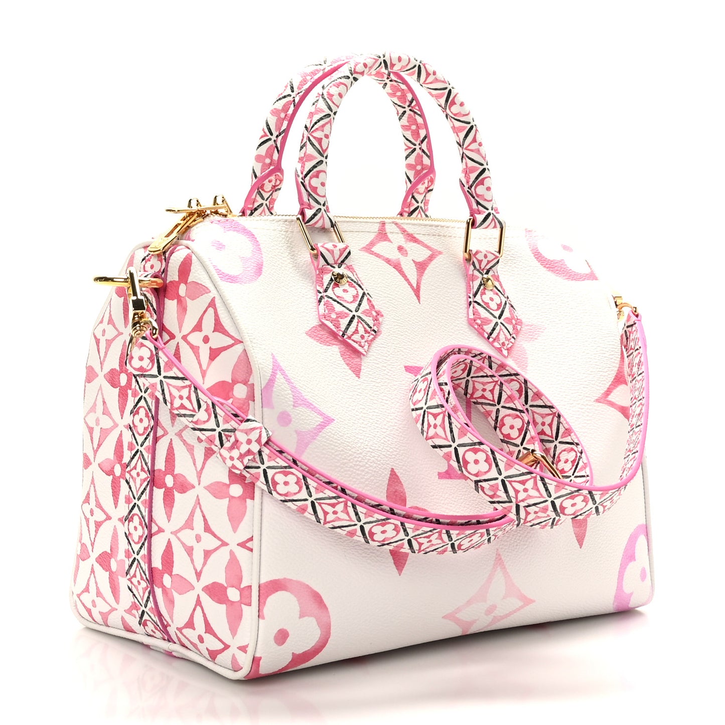 Monogram Giant By The Pool 2.0 Speedy Bandouliere 25 Rose