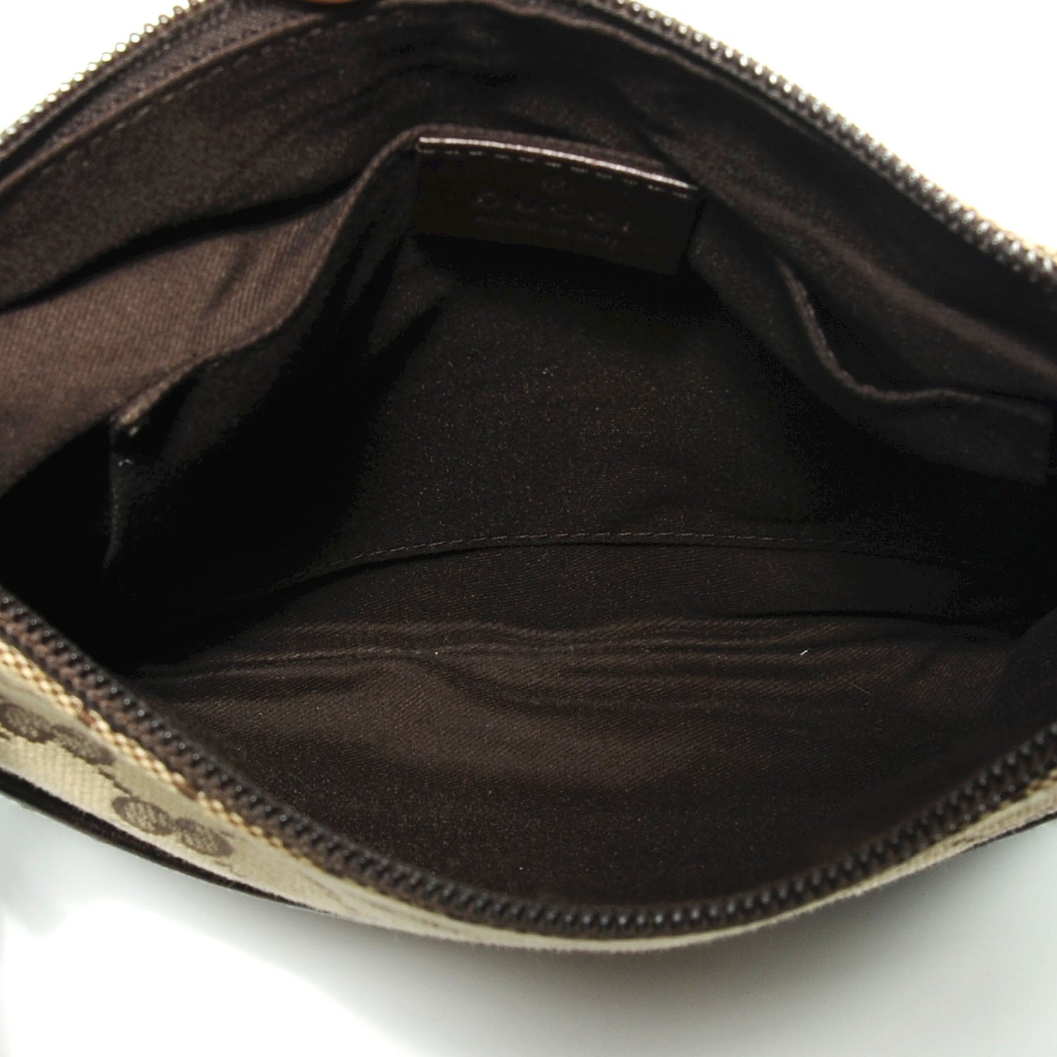 Gucci Monogram Calfskin Perforated Small Flat Messenger Bag Dark Brown 9 of 9