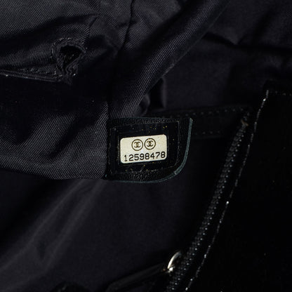 Chanel Coated Canvas Quilted Small Paris Biarritz Tote Black 7 of 7