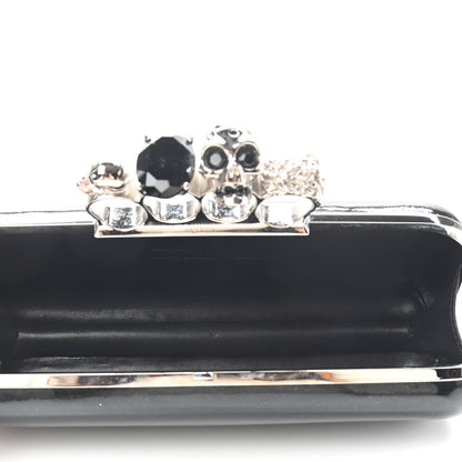 Alexander McQueen Patent Knuckle Box Clutch Black 4 of 9
