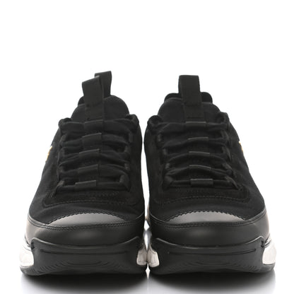 Chanel Velvet Calfskin Mixed Fibers CC Sneakers 38 Black 2 of 9