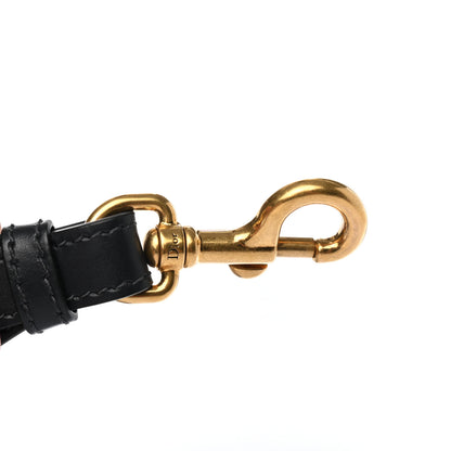 Christian Dior Oblique Studded Shoulder Strap Blue 4 of 4