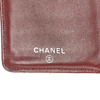 Chanel Lambskin Quilted Yen Wallet Black 6 of 9