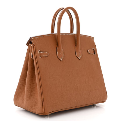 Hermes Togo Birkin 25 Gold 3 of 11