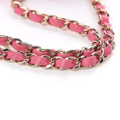 Chanel Caviar Quilted Medium Double Flap Pink 14 of 16