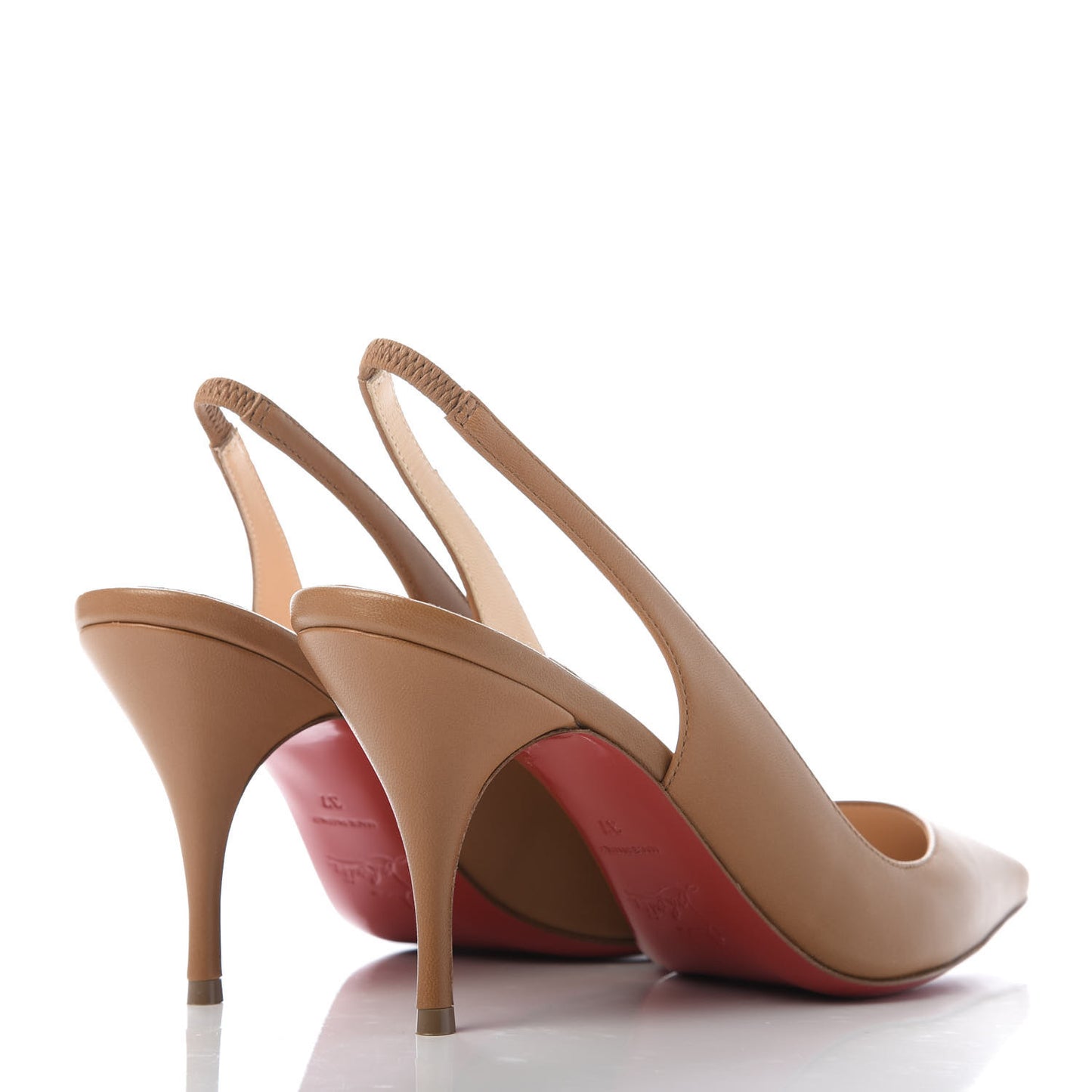 Nappa Clare Sling 80 Pumps 37 Cafe Cream