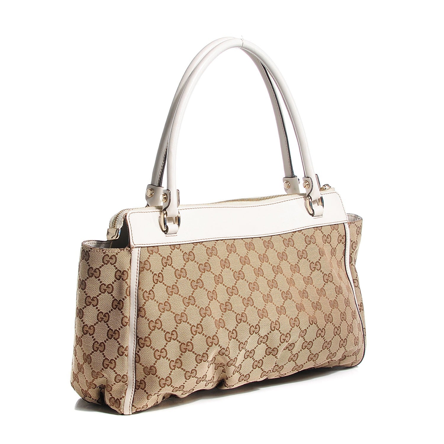 Gucci Monogram D Gold Tote Off White 3 of 7