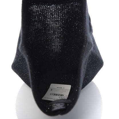 Chanel Cashmere Blend CC Beanie Hat Black 4 of 5