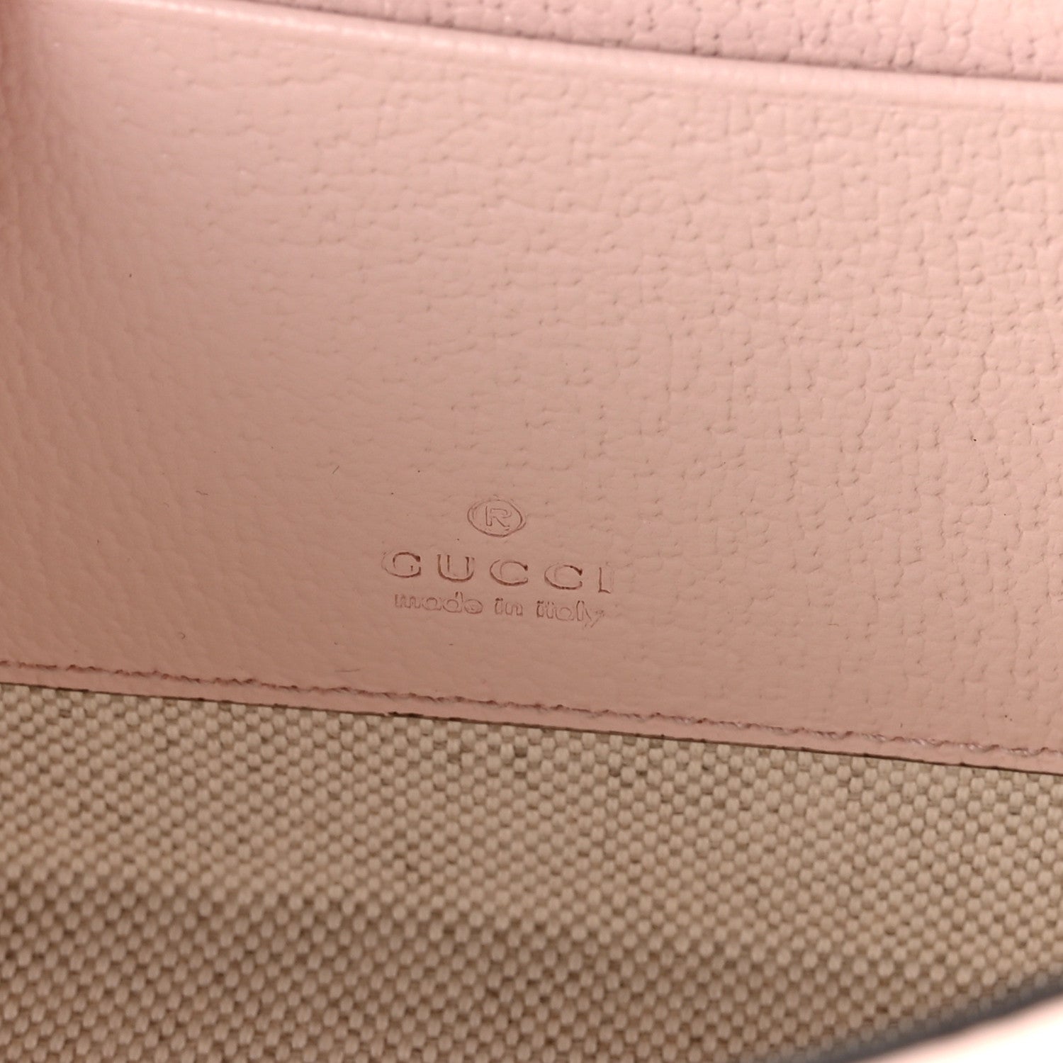 Gucci Monogram Jumbo GG Textured Dollar Calfskin Mini Padlock Top Handle Shoulder Bag Beige Perfect Pink 6 of 10