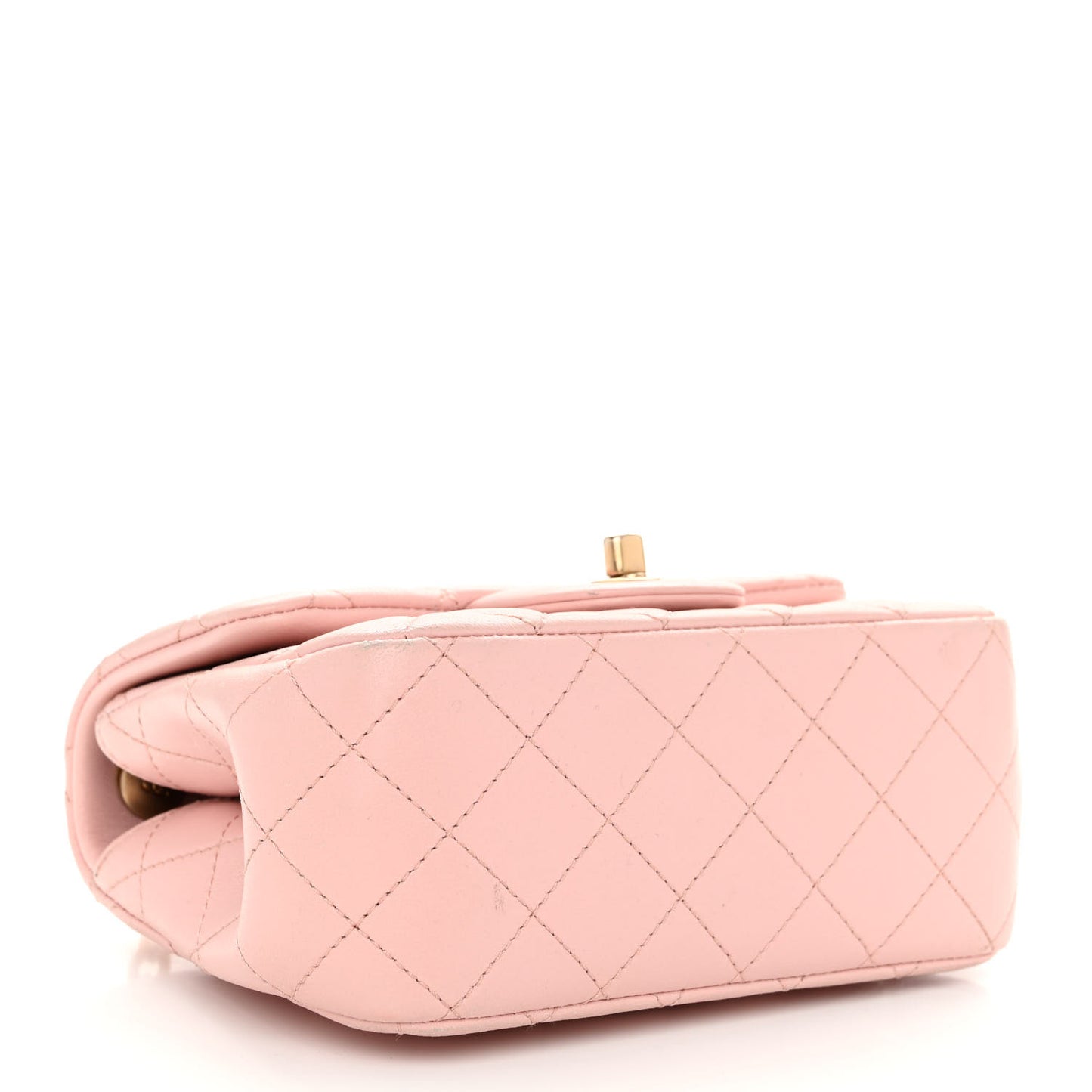 Lambskin Quilted Mini Sweet Camellia Flap Light Pink