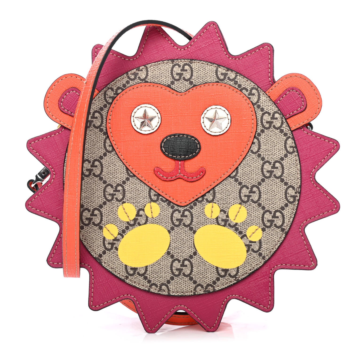Gucci GG Supreme Childrens Hedgehog Crossbody Bag Orange 1 of 4