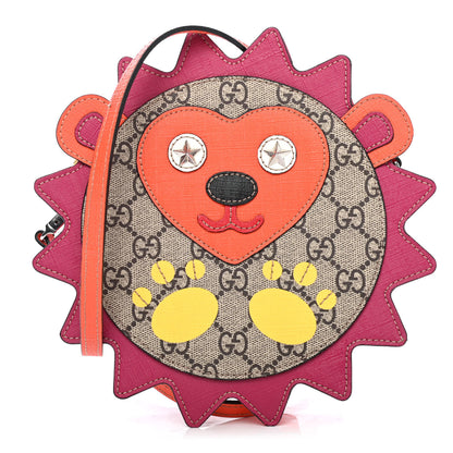Gucci GG Supreme Childrens Hedgehog Crossbody Bag Orange 1 of 4