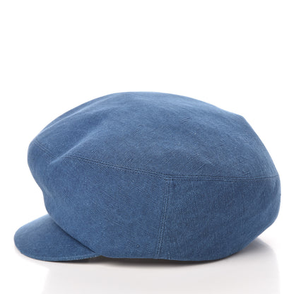 Hermes Linen Paola Cap 56 Indigo 5 of 8