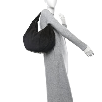 Alexander Wang Suede Morgan Hobo Black Silver Hardware 2 of 9
