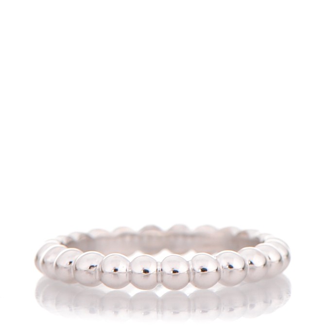 18K White Gold Small Perlee Ring 52 6