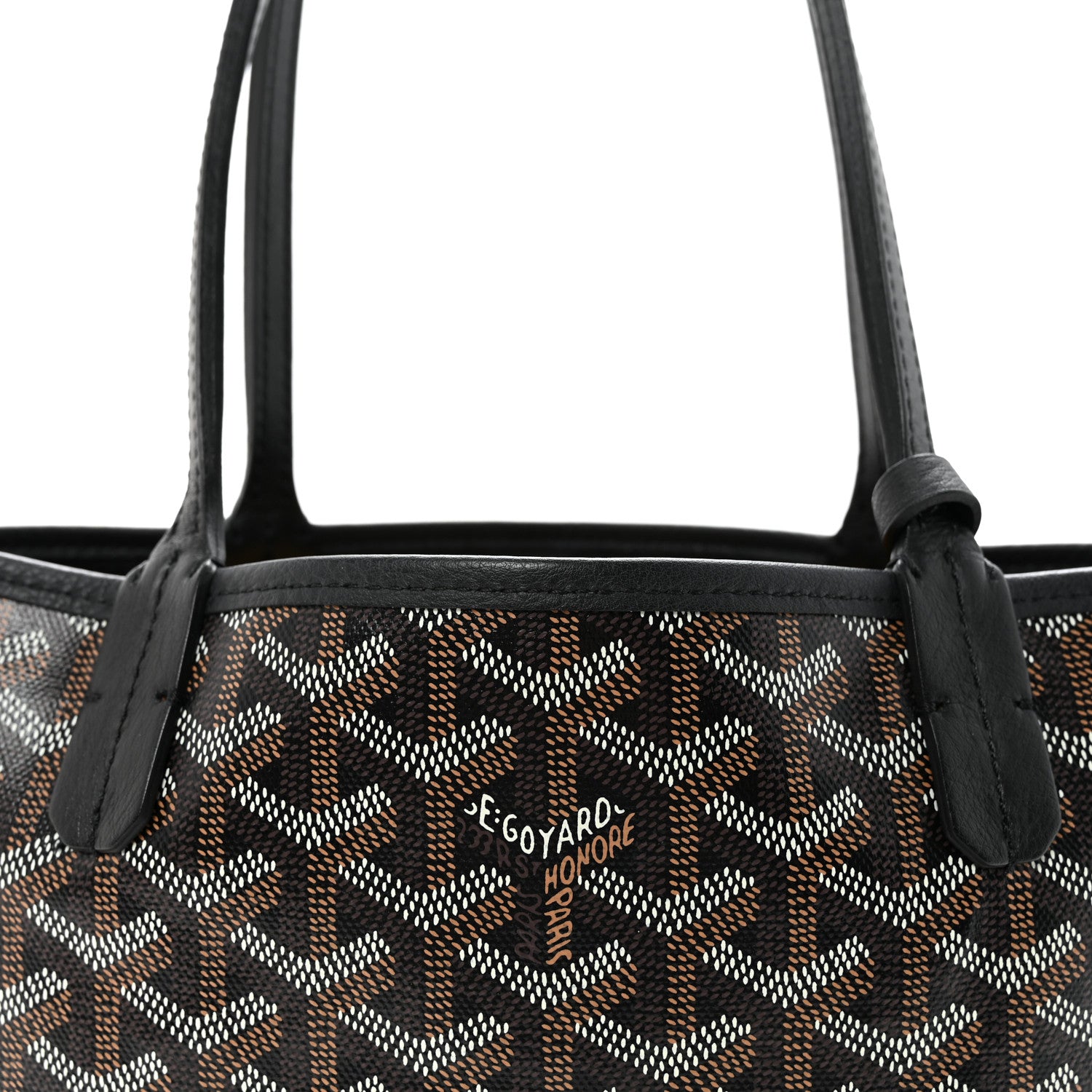 Goyard Goyardine Coeur Reversible Mini Anjou Black 8 of 10