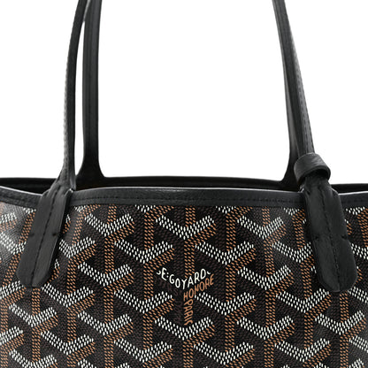 Goyard Goyardine Coeur Reversible Mini Anjou Black 8 of 10