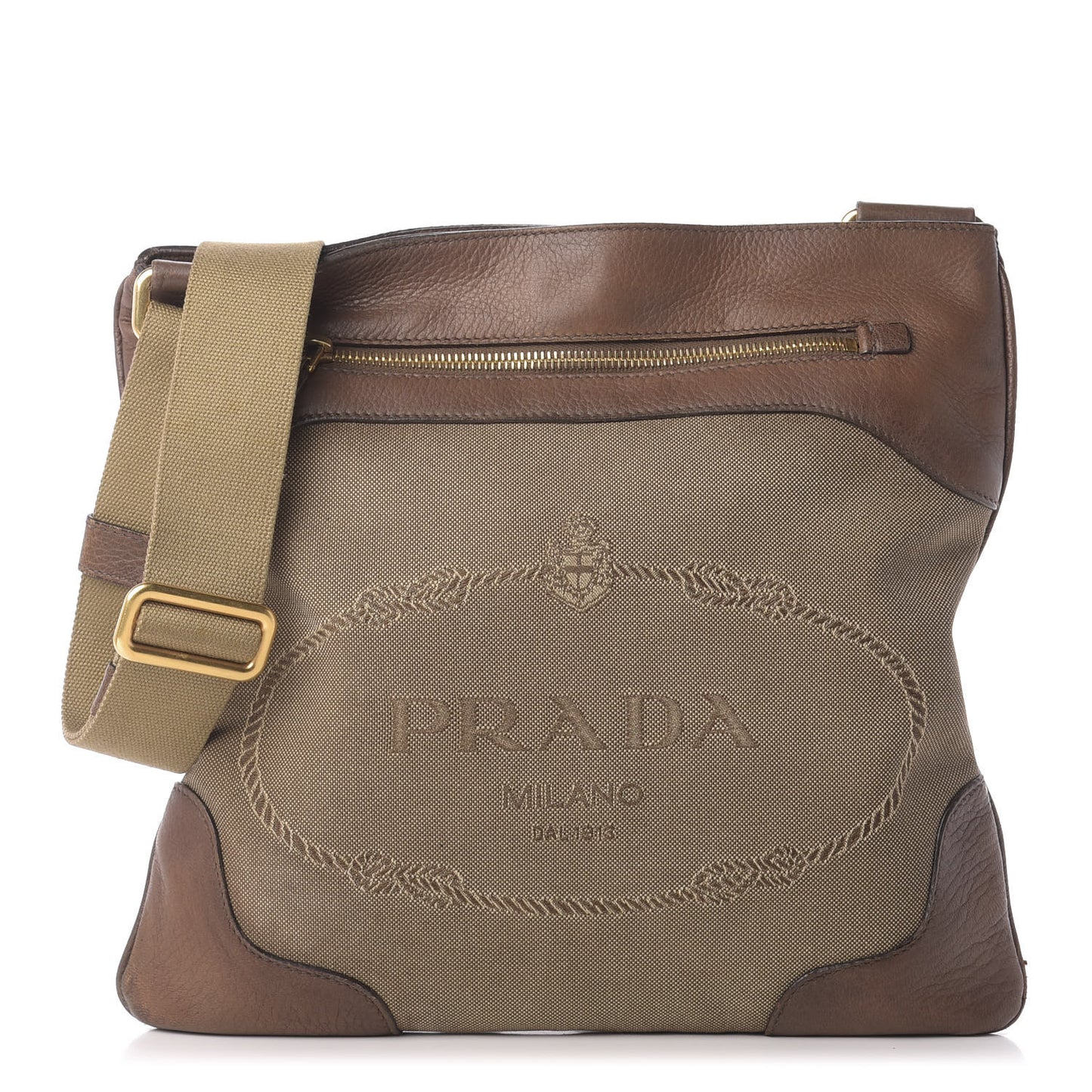 Jacquard Logo Crossbody Corda Bruciato