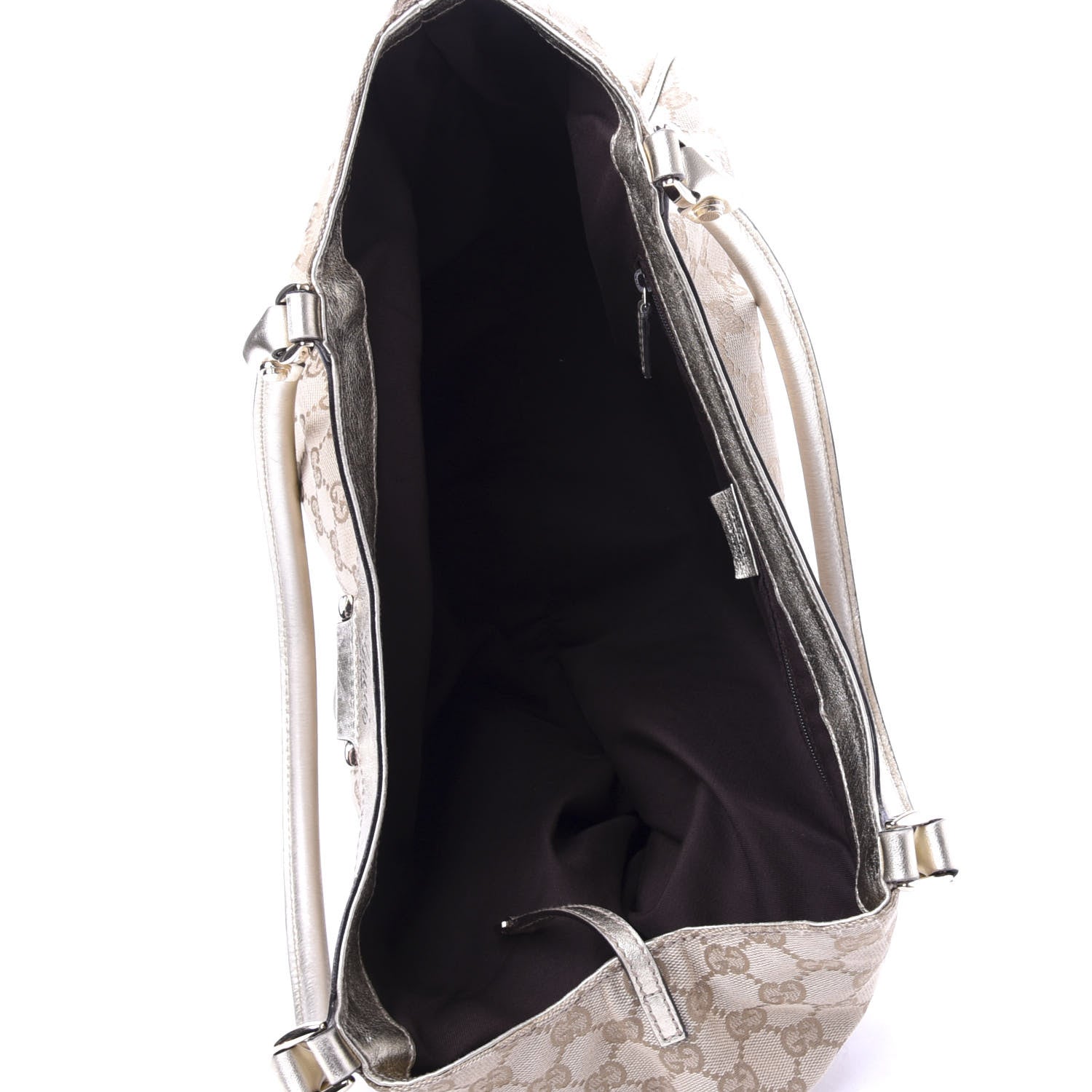 Gucci Monogram Large D Gold Hobo Metallic Gold 5 of 10