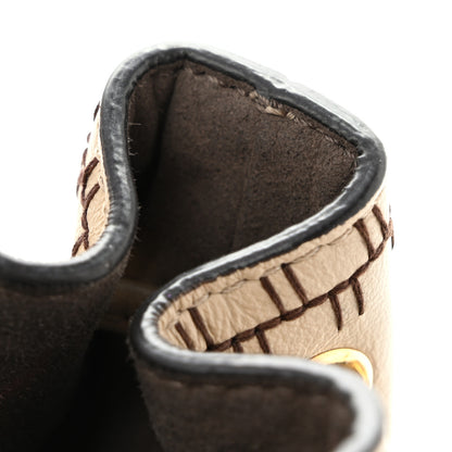 Fendi Suede Vitello Grace F is Fendi Micro FF Mini Mon Tresor Bucket Bag Nude Spring Maya 15 of 15