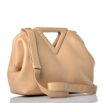 Bottega Veneta Calfskin Large The Point Triangle Bag Almond 3 of 9